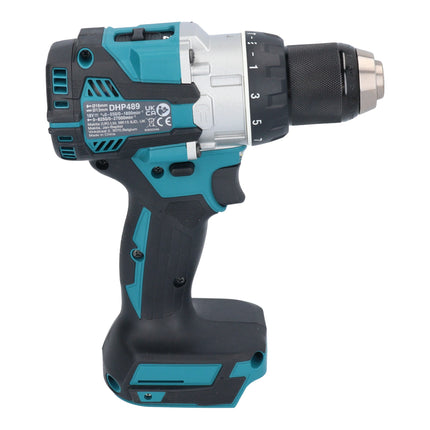 Makita DHP 489 SFJ-R Perceuse-visseuse à percussion sans fil 18 V 73 Nm Brushless + 2x batterie 3,0 Ah + chargeur + RHINO