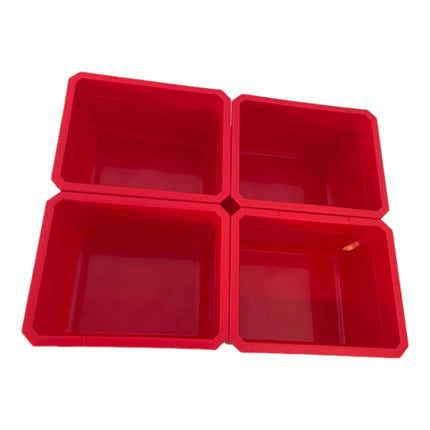Qbrick System Container Set No. 1 Parete dell'officina 39 x 35 cm con 4 contenitori per le valigette System ONE e System TWO