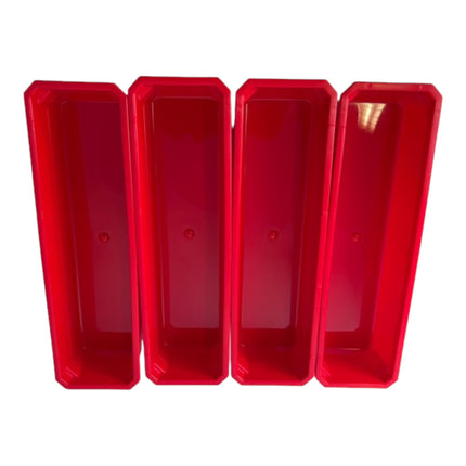 Qbrick System Container Set Nr. 4 Paroi d'atelier 39 x 35 cm avec 4 étagères pour PRO Organizer 100 Expert / 200 Expert / PRO Drawer 3