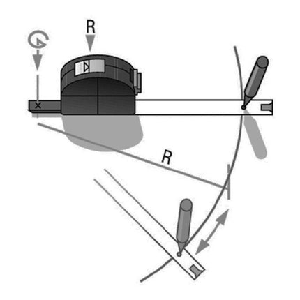 Metro tascabile BMI VISO lunghezza 3 m larghezza 16 mm mm/cm ( 4000855882 )
