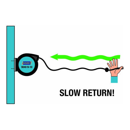 Avvolgitubo per aria compressa HAZET 9040N-10 per aria compressa e acqua ( 4000898953 )