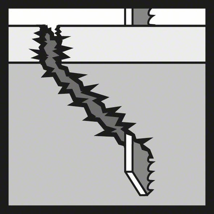 Lama per seghetto alternativo BOSCH T 744 D Speed per legno L.180mm passo denti 4mm ( 4000909194 )