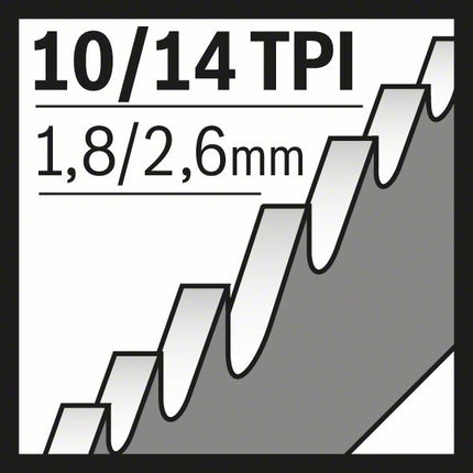 BOSCH Lame de scie sabre S 1222 VF S 1222 VF Longueur 300 mm Largeur 19 mm ( 8000343739 )