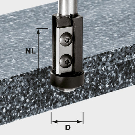 Festool HW S12 D21/30WM Bündigfräser-Wendeplatten ( 491120 ) für OF 1400, OF 2000, OF 2200