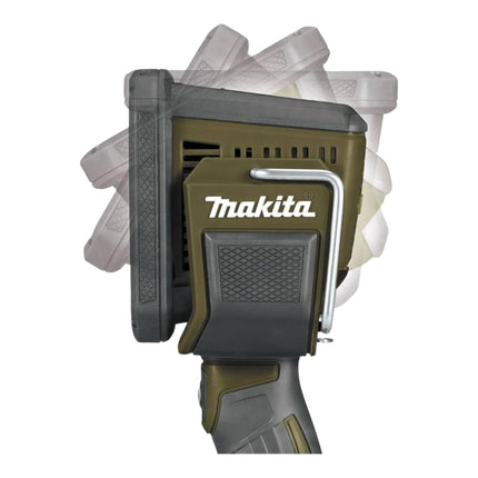 Makita DML 812 ST1 lampada a mano a batteria 18 V 1250 lm LED verde oliva avventura outdoor edizione speciale + 1x batteria ricaricabile 5,0 Ah + caricabatteria