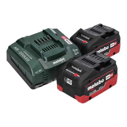 Metabo ST 18 L 90 Scie sauteuse sans fil 18 V 90 mm + 2x batterie LiHD 5,5 Ah + chargeur + Metabox