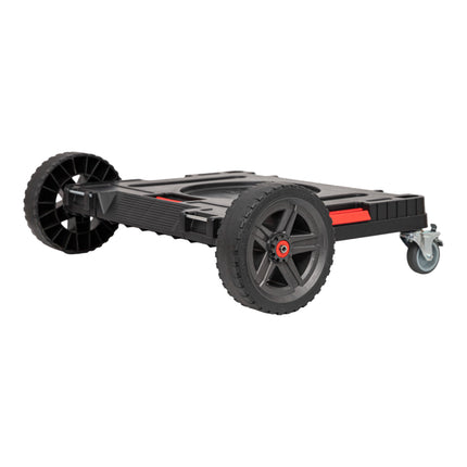 Qbrick System ONE Plateforme de transport 2.0 Allterrain 750 x 542 x 223 mm 120 kg avec roues pivotantes en métal et frein