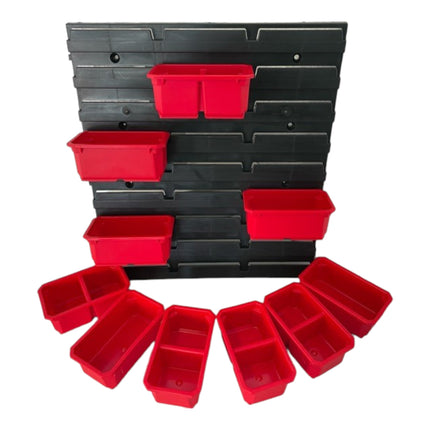 Toolbrothers RHINO Container Set Nr. 3 Paroi d'atelier avec 10 récipients pour L Organizer hauteur M+ / L et L Drawer 3
