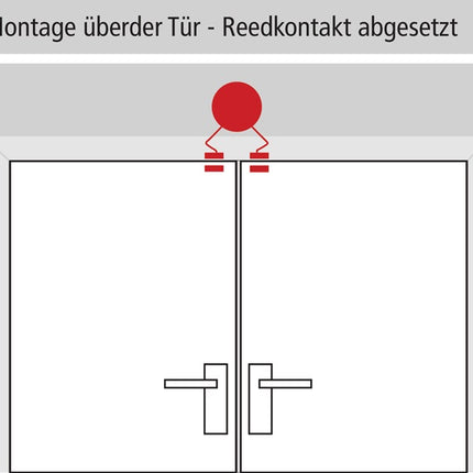 GFS Appareil de surveillance Dexcon ( 3000250890 ) sans pré-alarme plastique rouge