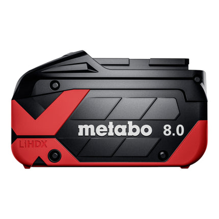 Set base Metabo 1x batteria LiHDX 18 V 8,0 Ah ( 624975000 ) + caricatore ASC 290 ( 627370000 )