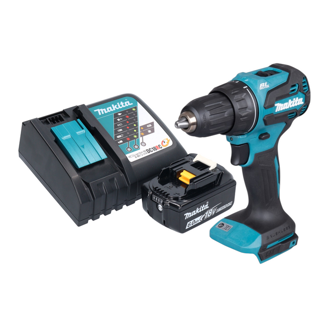 Makita DDF 490 RG1 Akku Bohrschrauber 18 V 65 Nm 1 2 Brushless 1x Akku 6 0 Ah Ladegeraet 0 - toolbrothers