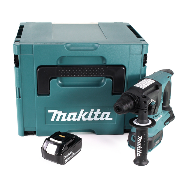 Makita DHR 242 G1J Marteau perforateur sans fil 18V 2,0J SDS-plus Brushless + 1x batterie 6,0Ah + Makpac - sans chargeur