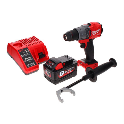 Milwaukee M18 ONEPD2-901C Trapano avvitatore con percussione a batteria 18 V One Key Bluetooth + 1x Batteria 9,0 Ah + Caricabatterie