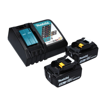 Makita DTW 701 RTJ Avvitatore ad impulsi a batteria 18V 700 Nm 1/2" XPT + 2x Batterie 5,0 Ah + Caricabatterie + Valigetta Makpac