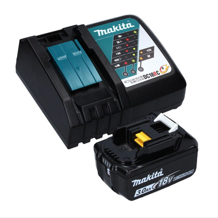 Makita DPO 600 RF1 Ponceuse excentrique sans fil 18 V 150 mm XPT Brushless + 1 batterie 3,0 Ah + chargeur