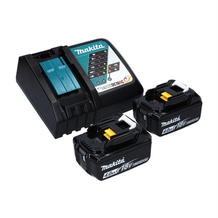 Makita DPO 600 RM Ponceuse excentrique sans fil 18 V 150 mm XPT Brushless + 2 batteries 4,0 Ah + chargeur