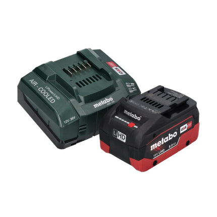Metabo AS 18 L PC Aspirapolvere compatto a batteria 18 V 6 l IPX4 classe di polvere L wet and dry + 1x batteria ricaricabile 8,0 Ah + caricabatterie