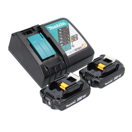 Makita DGA 515 RA Meuleuse d'angle sans fil 18 V 125 mm Brushless + 2x Batteries 2,0 Ah + Chargeur