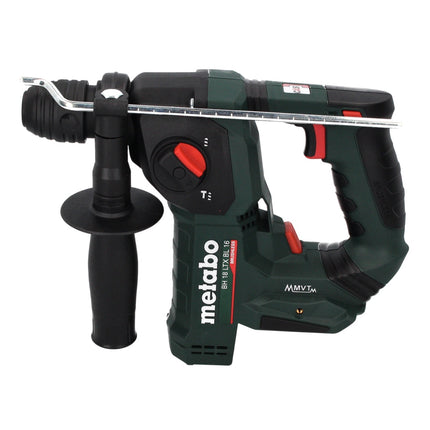 Metabo BH 18 LTX BL 16 Marteau perforateur sans fil 1,3 J SDS plus Brushless 18V + Coffret metaBOX + Set de 5 forets et burins - sans batterie, sans chargeur