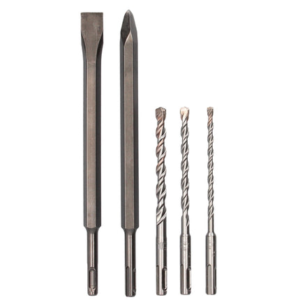 Metabo BH 18 LTX BL 16 Marteau perforateur sans fil 1,3 J SDS plus Brushless 18V + Coffret metaBOX + Set de 5 forets et burins - sans batterie, sans chargeur