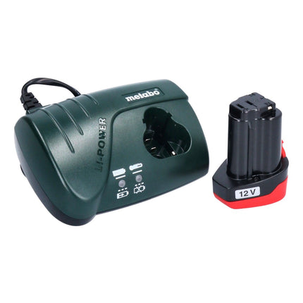 Metabo PowerMaxx BS trapano avvitatore a batteria 12 V 34 Nm + 1x batteria ricaricabile 2,0 Ah + caricatore + borsa ( 600079500 )