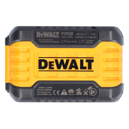 Batteria ricaricabile DeWalt DCB 548 18 V / 54 V max. 12 Ah / 12000 mAh Li-Ion XR FLEXVOLT - con indicatore del livello di carica
