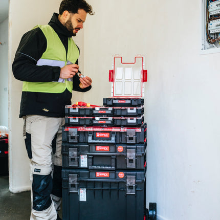 Qbrick System ONE Organiser M Plus MFI impilabile 364 x 264 x 106 mm 4 l IP66 con inserto in schiuma