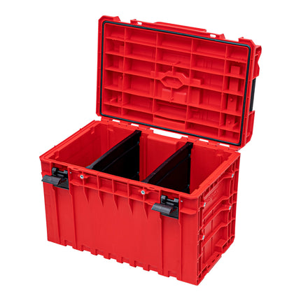 Qbrick System ONE 450 2.0 Technique RED ULTRA HD Custom Mallette à outils modulaire Organiseur 585 x 385 x 420 mm 52 l empilable IP66