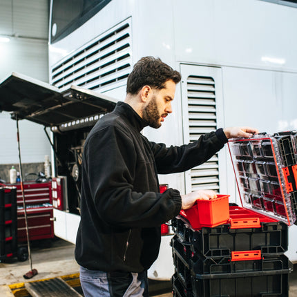 Toolbrothers RHINO XXL Organizer ECO hauteur XL boîtes 13,5 l IP66 avec boîtes amovibles + séparateurs