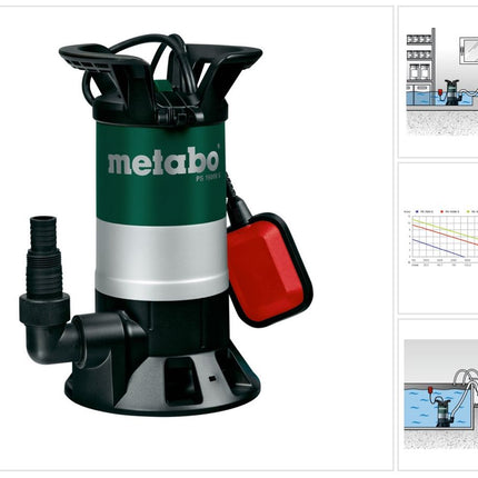 Metabo PS 15000 S Pompa sommersa per acqua sporca ( 0251500000 ) 850 Watt portata 15000 l/h