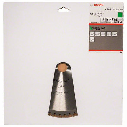 BOSCH Lame pour scie circulaire Optiline Wood Ø extérieur 305 mm Nombre de dents 60 WZ ( 8000342028 )
