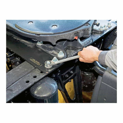 HAZET Jeu de clés mixtes à cliquet 606/5 5 pièces ouvertures de clé de 8 à 19 mm ( 4000822600 )