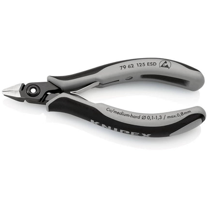 Frese diagonali per elettronica di precisione KNIPEX lunghezza 125 mm forma 6 ( 4000810841 )