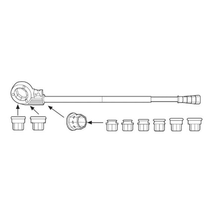 ROTHENBERGER Jeu de filières SUPER CUT 1/2, 3/4, 1, 1 1/4 po. ( 4000812801 )