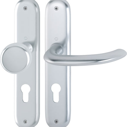 HOPPE set di piastre lunghe Marsiglia 53/273P/1138 Alluminio F1 ( 3000252629 )