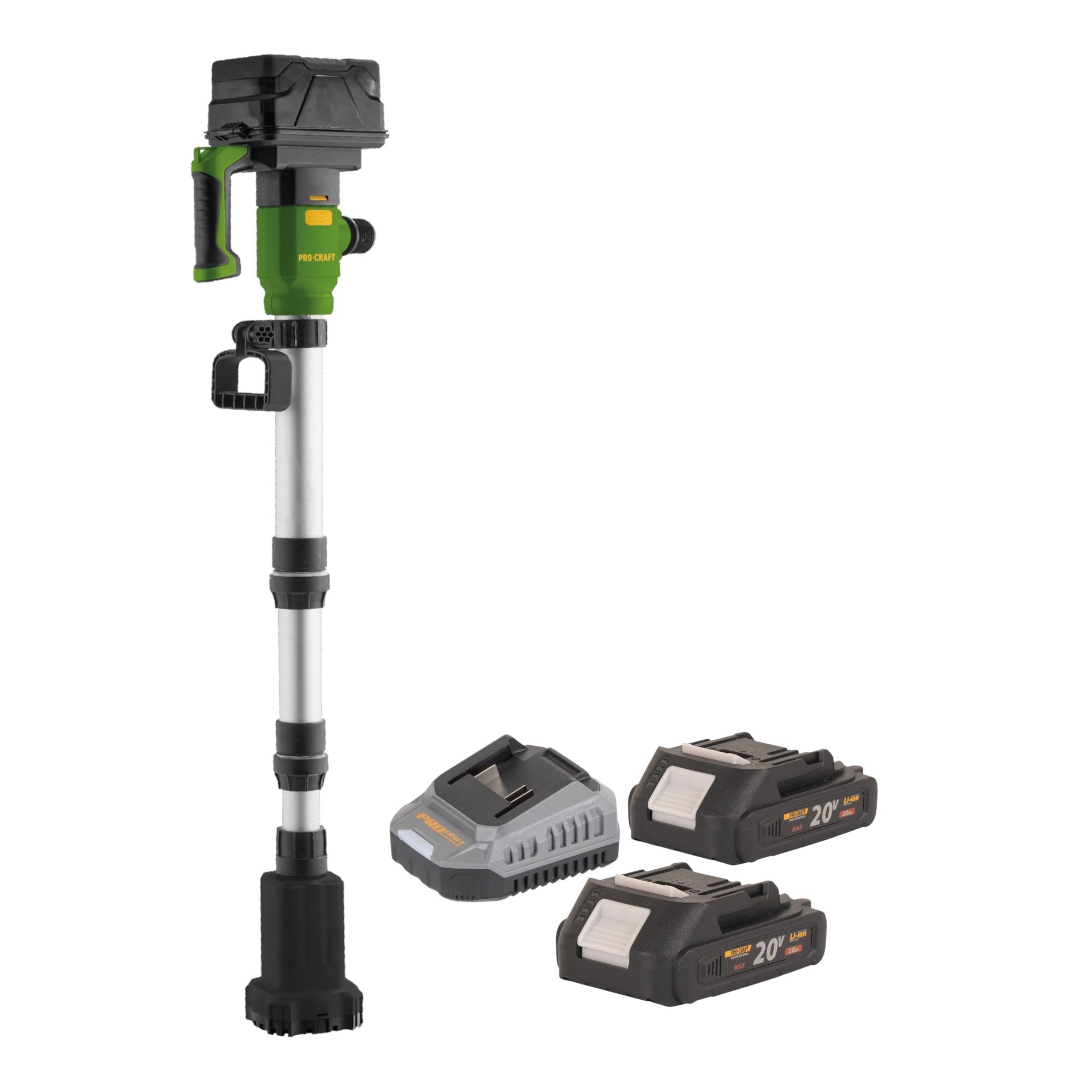Procraft CPN20bb Akku Tauchpumpe 20 V 2725 l/h + 2x Akku 2,0 Ah + Ladegerät