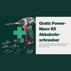 Gratis Metabo Powermaxx Aktion - Zugelassene Tools