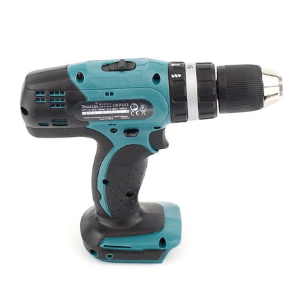 Trapano a percussione a batteria Makita DHP 453 ZJ 18V 42Nm in Makpac - senza batteria e caricabatterie