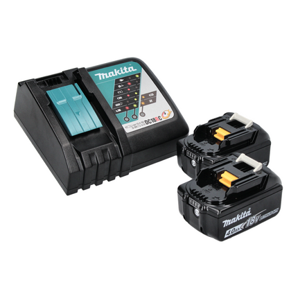 Makita DGA 452 RMJ Akku Winkelschleifer 18 V 115 mm + 2x Akku 4,0 Ah + Ladegerät + Makpac - Toolbrothers