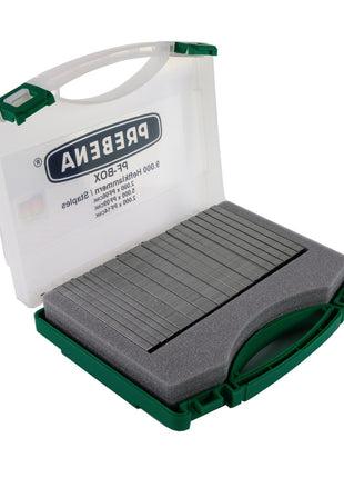 Prebena PF-BOX CNK Heftklammern Typ PF 10,55 mm aus Stahl verzinkt galvanisiert - 9.000 Stück, verschiedene Längen - Toolbrothers