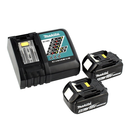 Makita DJS 101 RTJ Akku Blechschere 18V + 2x Akku 5,0Ah + Ladegerät + Makpac - Toolbrothers