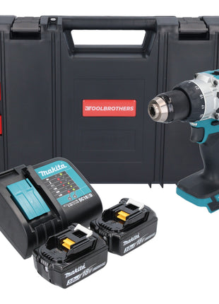 Makita DHP 489 SFJ-R cordless impact drill 18 V 73 Nm brushless + 2x rechargeable battery 3.0 Ah + charger + RHINO