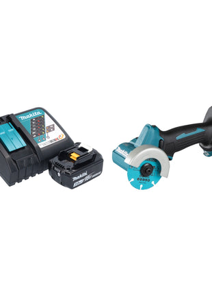 Smerigliatrice angolare a batteria Makita DMC 300 RF1 18 V 76 mm brushless + 1x batteria ricaricabile 3,0 Ah + caricabatterie