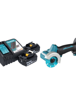 Makita DMC 300 RT cordless angle grinder 18 V 76 mm brushless + 2x battery 5.0 Ah + charger