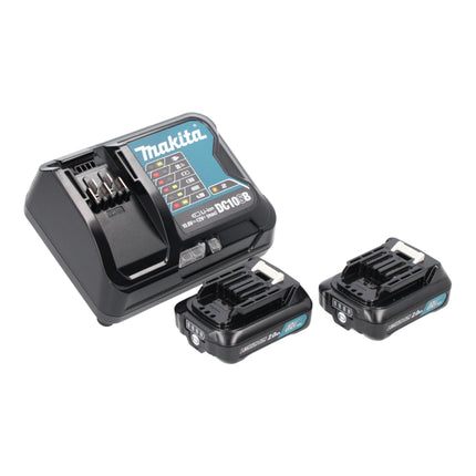 Makita DF 333 DSAJ perceuse/visseuse sans fil 12 V consommation max. 30 Nm + 2x batterie 2,0 Ah + chargeur + makpac