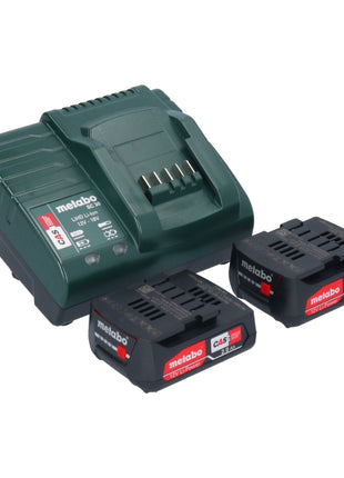 Smerigliatrice angolare a batteria Metabo PowerMaxx CC 12 BL 12 V 76 mm ( 600348500 ) senza spazzole + 2x batteria ricaricabile 2,0 Ah + caricatore + metaBOX