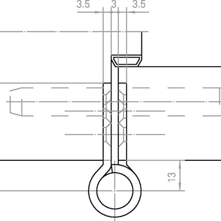 SIMONSWERK bande d'objet VARIANT VN 2929/160 acier inoxydable brossé mat 160 kg ( 3000255497 )