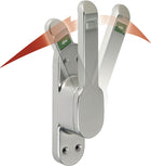 DENI VARIO bullone di azionamento porta DIN sinistra / destra anodizzato argento ( 3000255656 )