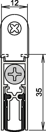ATHMER Türdichtung Doppeldicht® M-12/35 1-392 1-seitig Länge 708 mm ( 3327023064 )