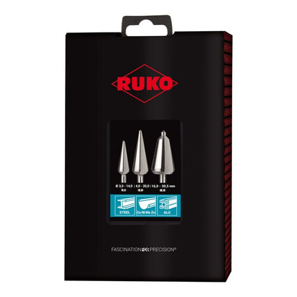 RUKO Jeu de forets à peler la tôle 3-14 / 5-20 / 16-30,5 mm ( 4000601698 )